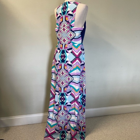 NWT Annie Griffin Silk Aztec Geometric Dress - Size 10 - Picture 7 of 11